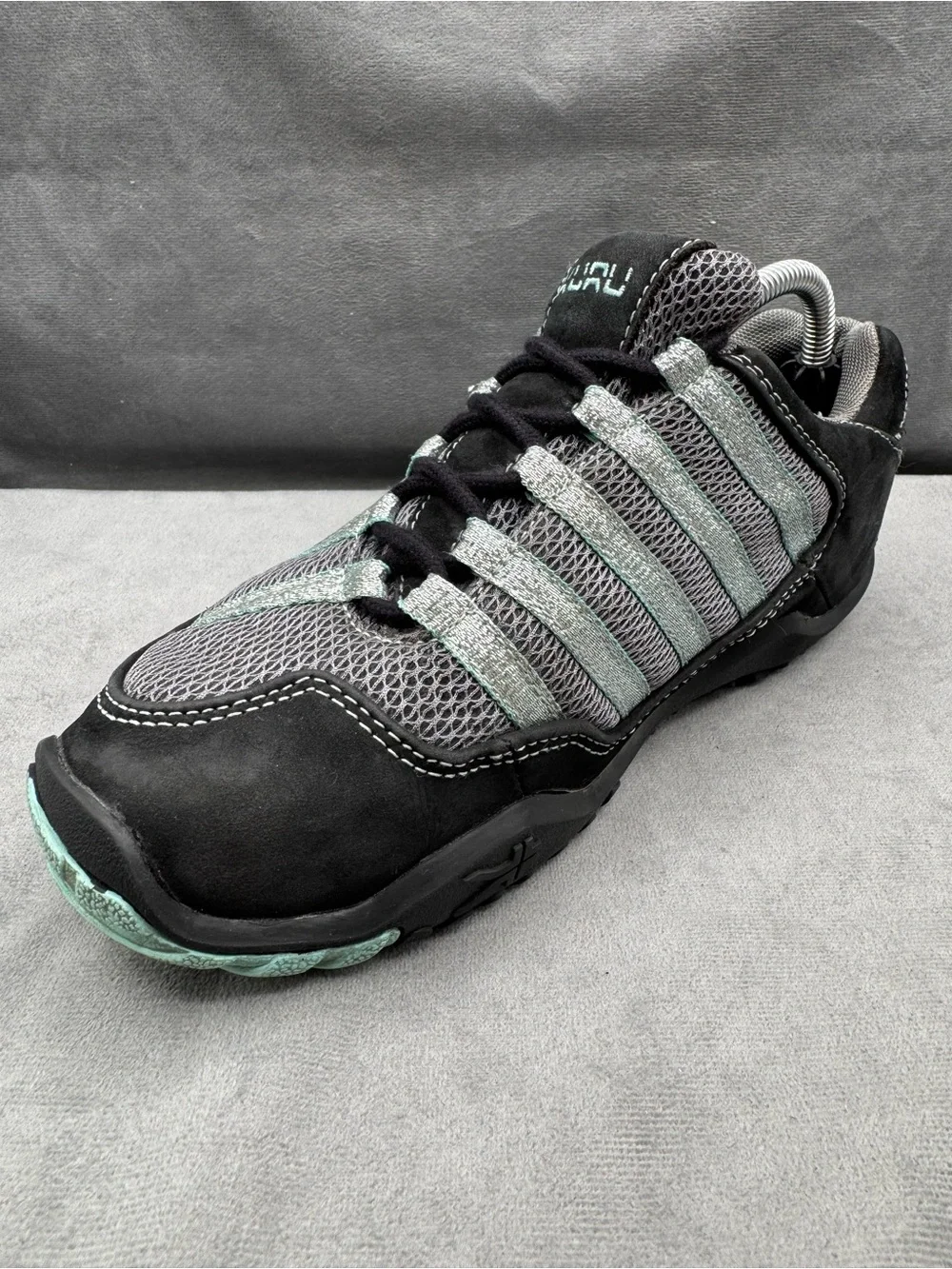 Kuru Chicane Sneakers Women’s Size 7 Black Teal Walking‎ Comfort Shoes